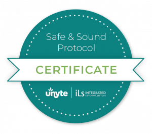 Safe & Sound Protocol Certification badge from Unyte Ils